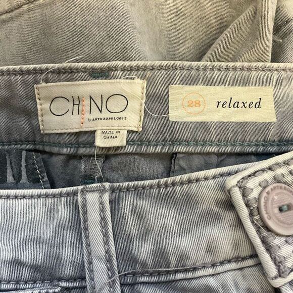 Chino by Anthropologie Women’s 28 Relaxed Gray Mom Style Shorts Stretch - Picture 9 of 12